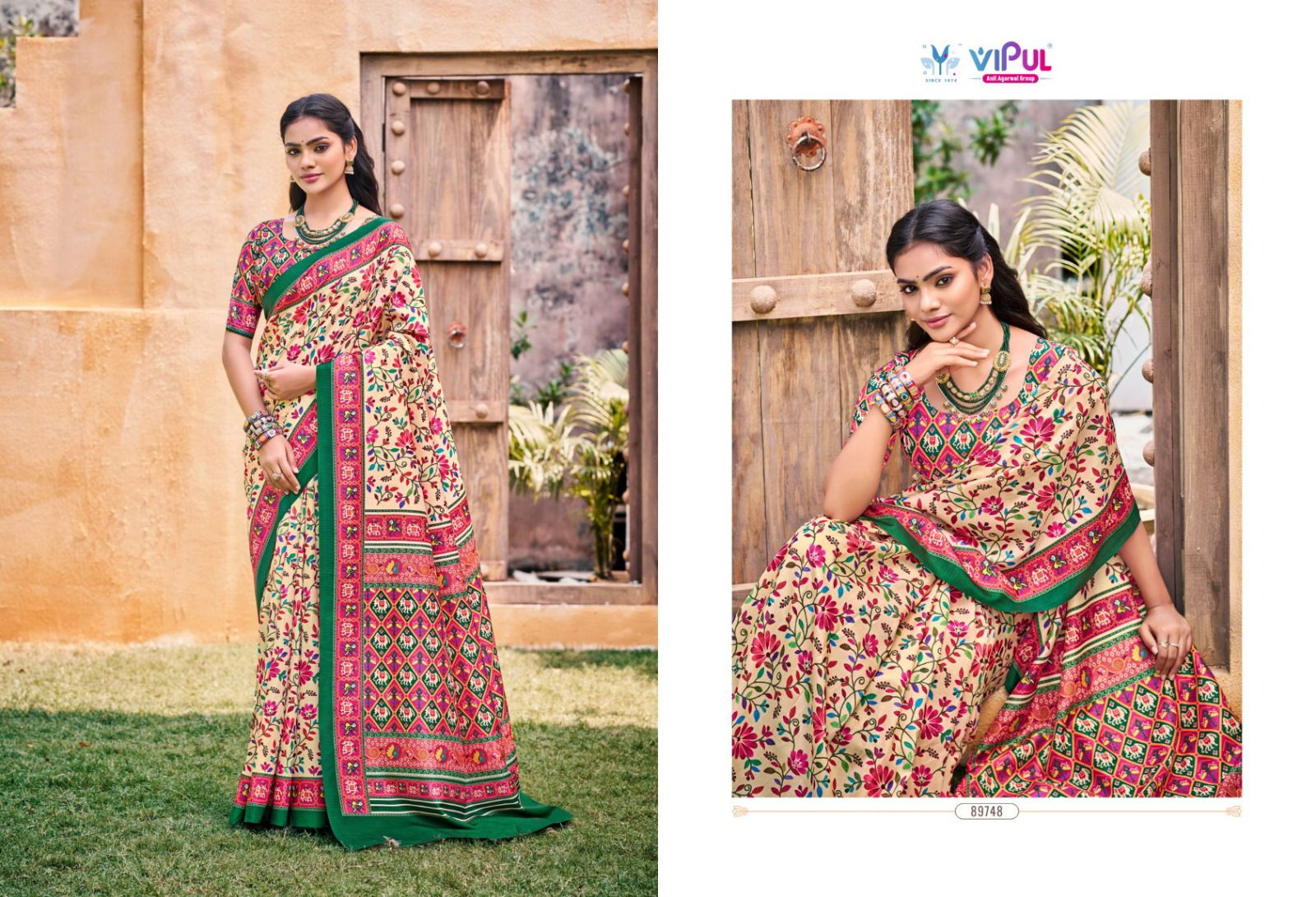 Carnival By Vipul Soft Silk Wedding Wear Saree Wholesale Shop In Surat